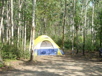 Hot Springs Campground And Hostel Upper Laberge Bagian luar foto